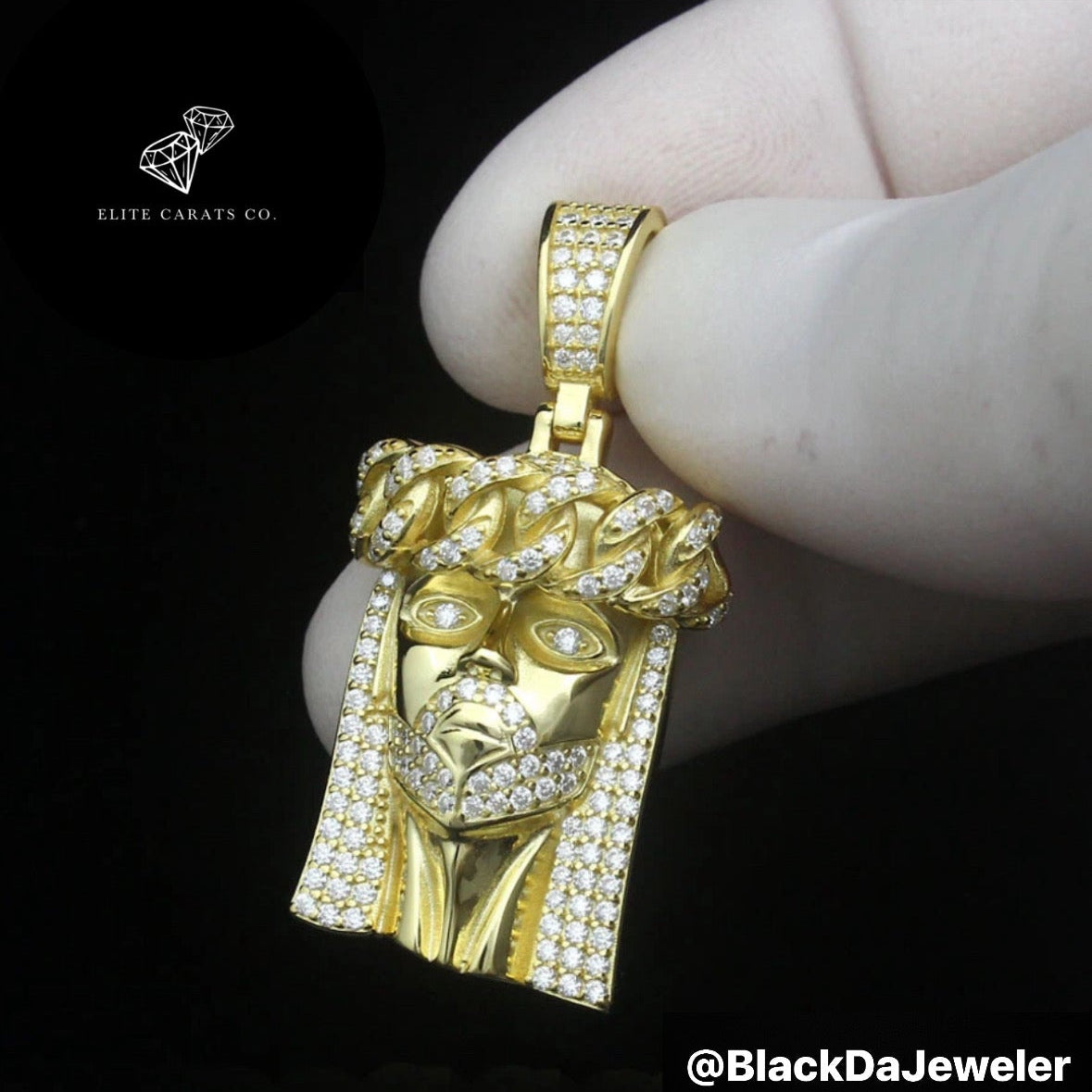 Vvs Moissanite Cuban Jesus Face