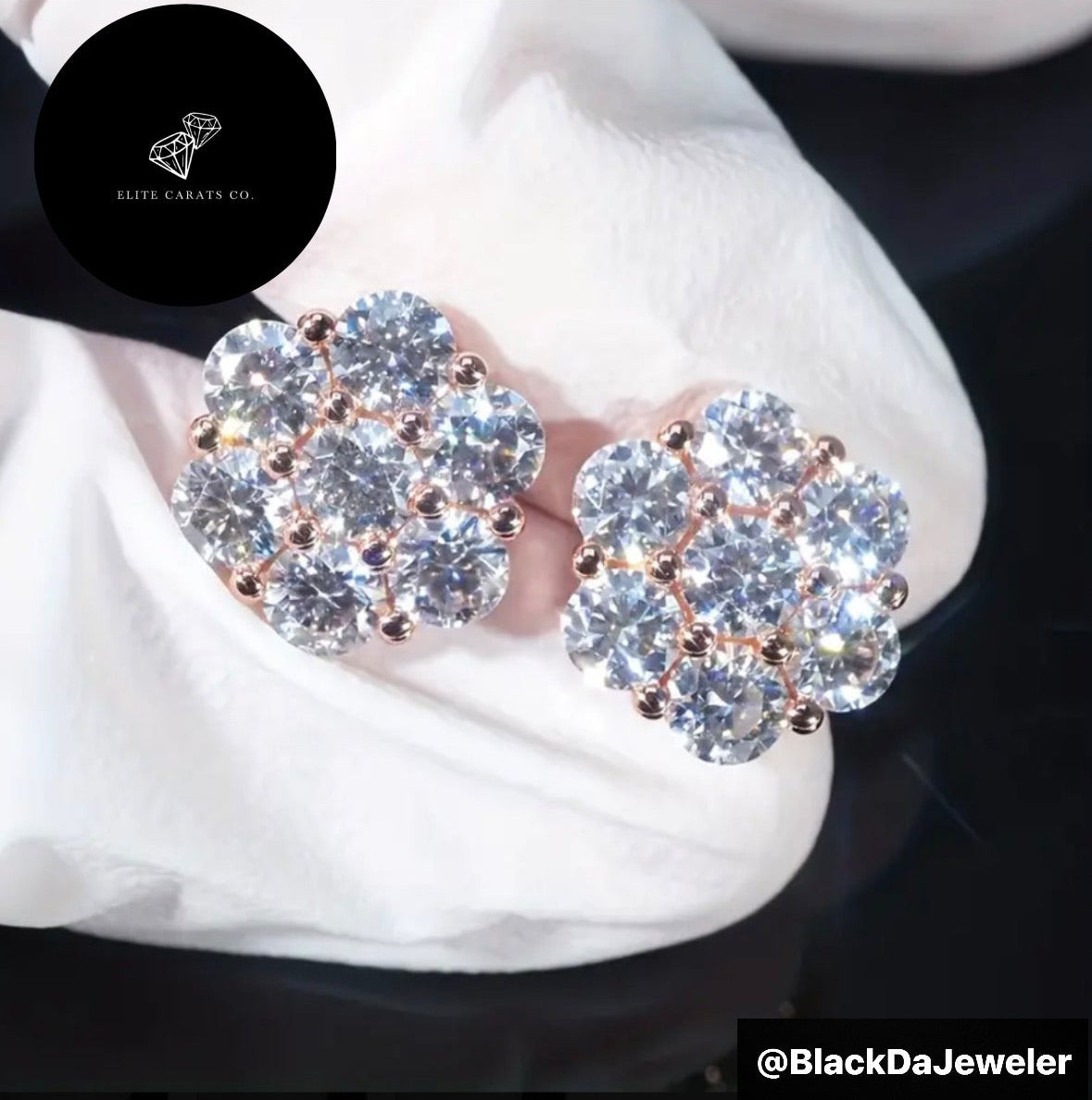 4.2 cts Vvs1 Moissanite Screwbacks