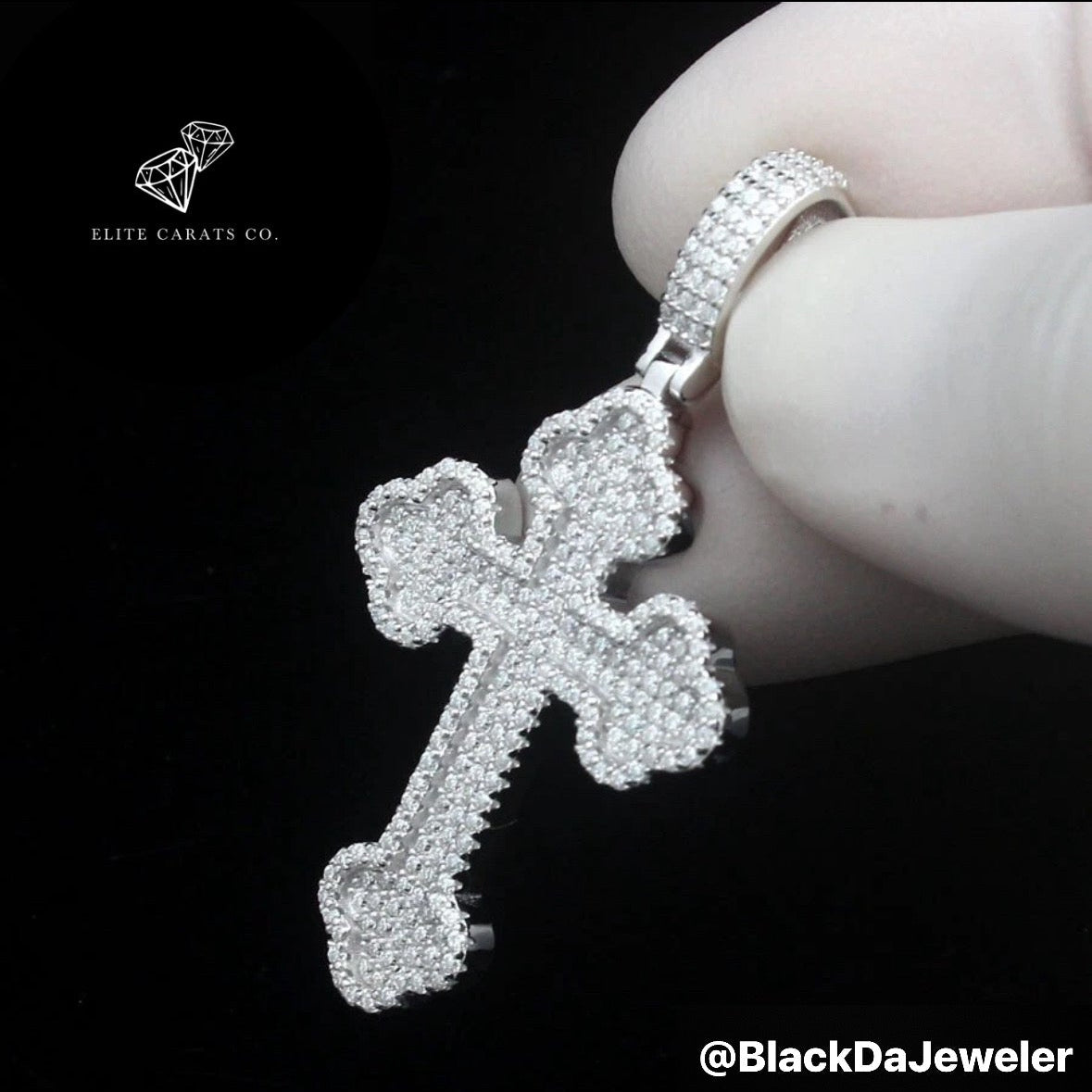 Vvs Moissanite 3d Cross