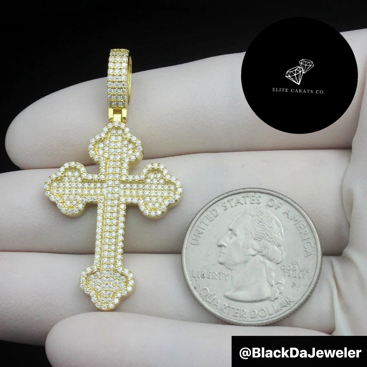 Vvs Moissanite 3d Cross