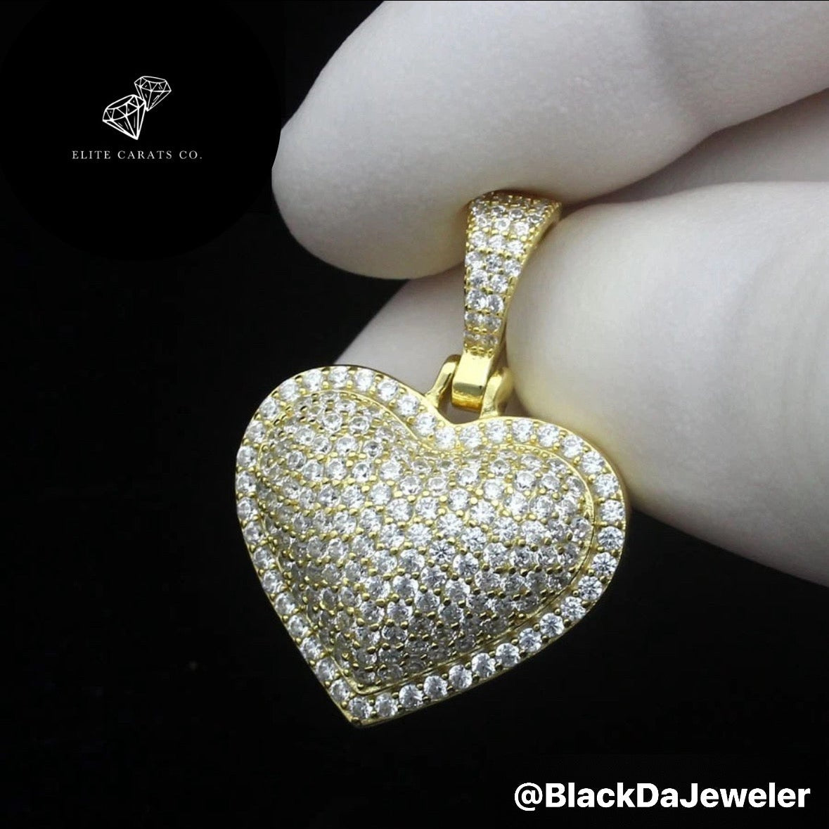 Vvs1 3d Heart Pendant