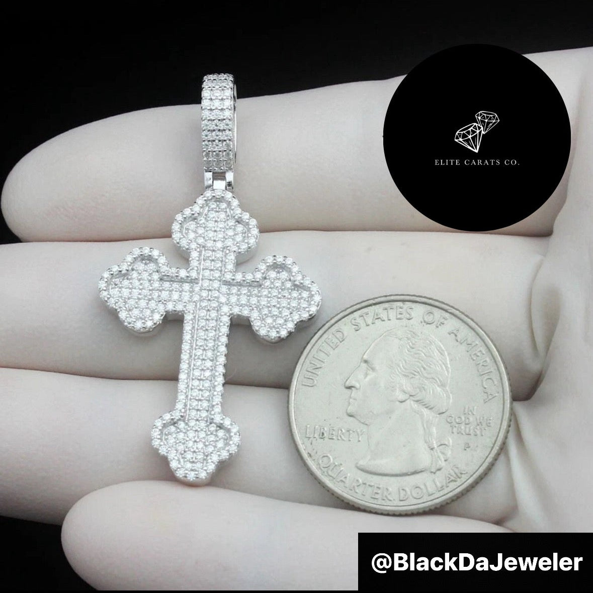 Vvs Moissanite 3d Cross
