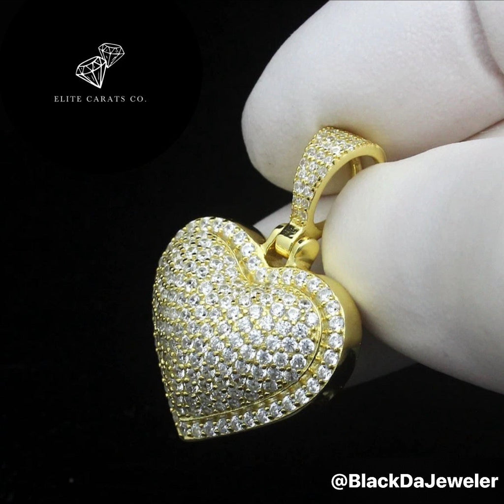 Vvs1 3d Heart Pendant