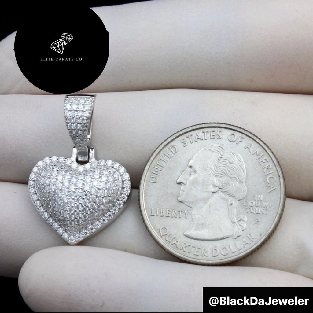 Vvs1 3d Heart Pendant