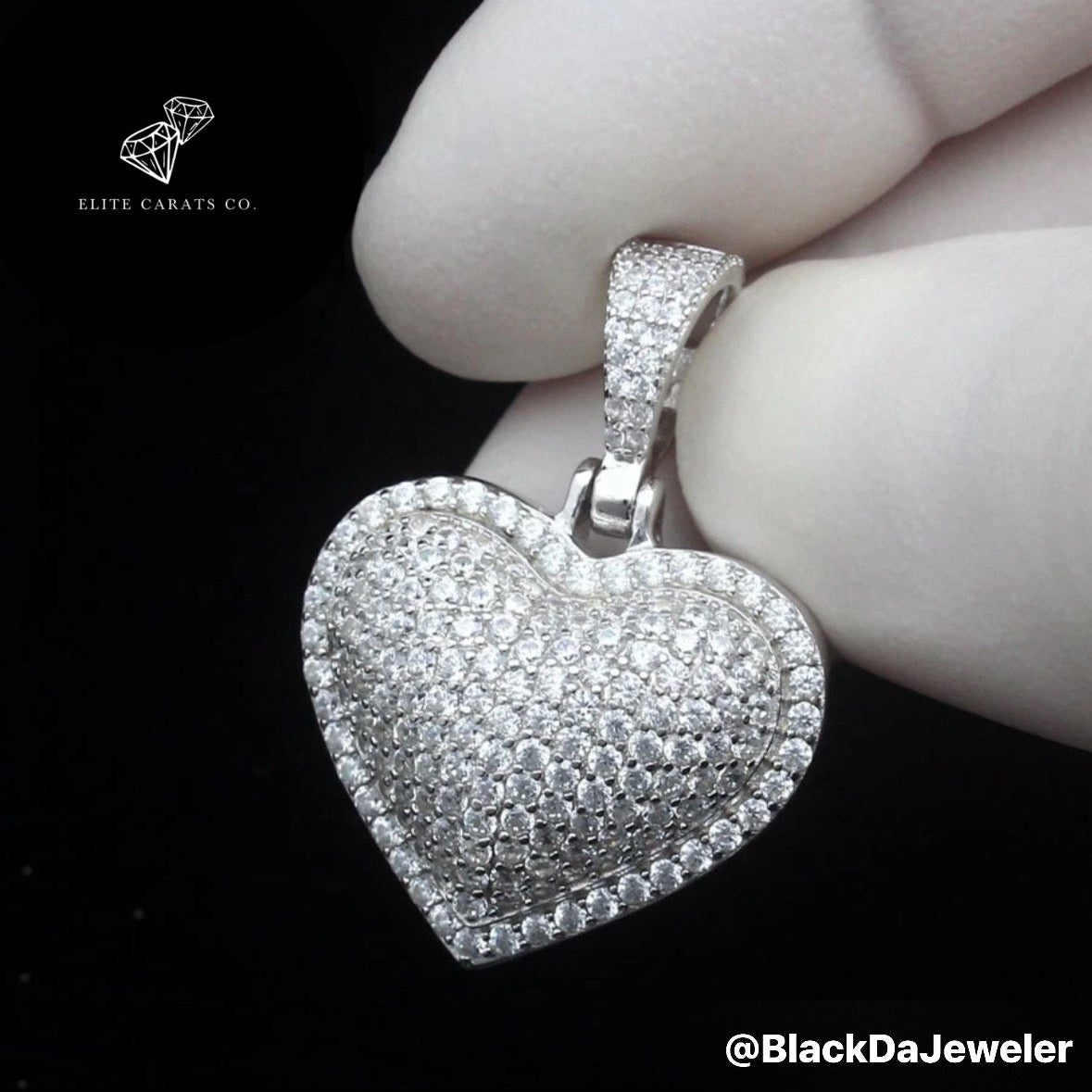 Vvs1 3d Heart Pendant
