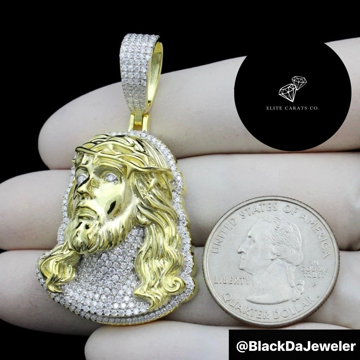 Vvs Moissanite Jesus Face