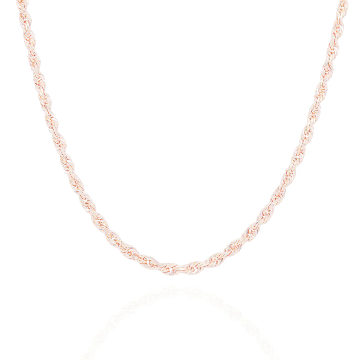 10k Solid Rose Gold Rope Chain