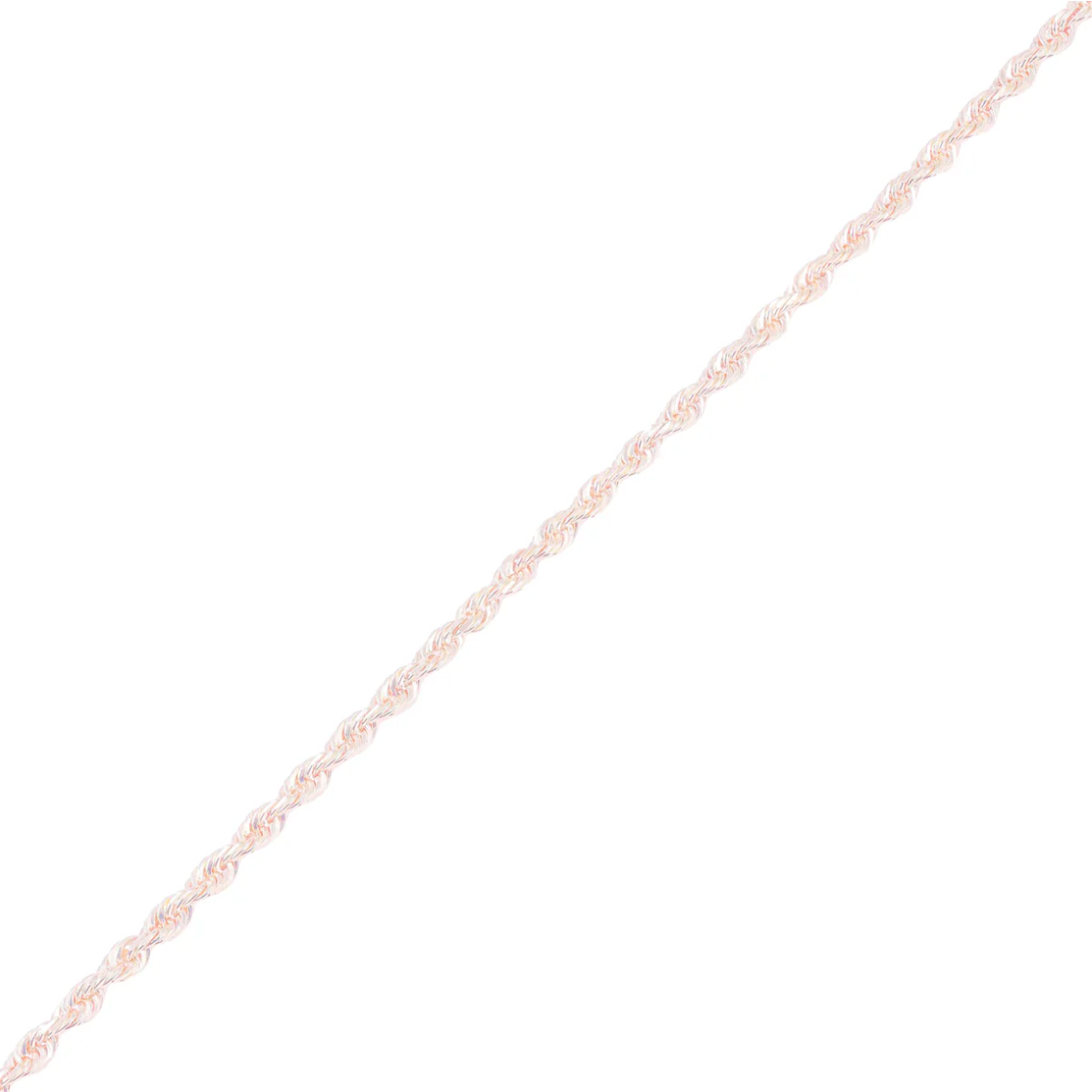 10k Solid Rose Gold Rope Chain