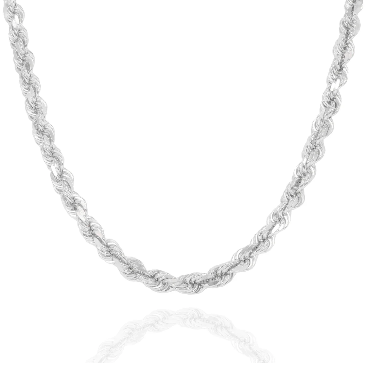 10k Solid Rose Gold Rope Chain