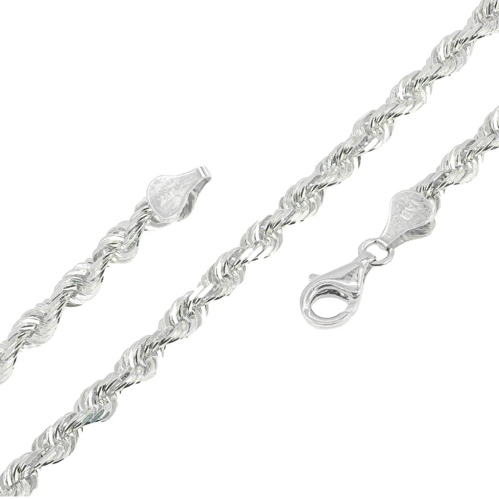 10k Solid Rose Gold Rope Chain