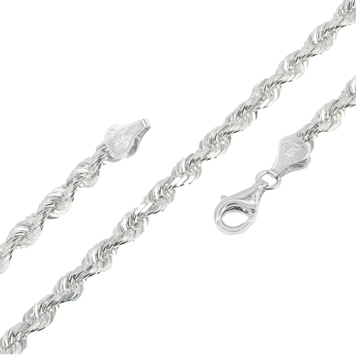 10k Solid Rose Gold Rope Chain