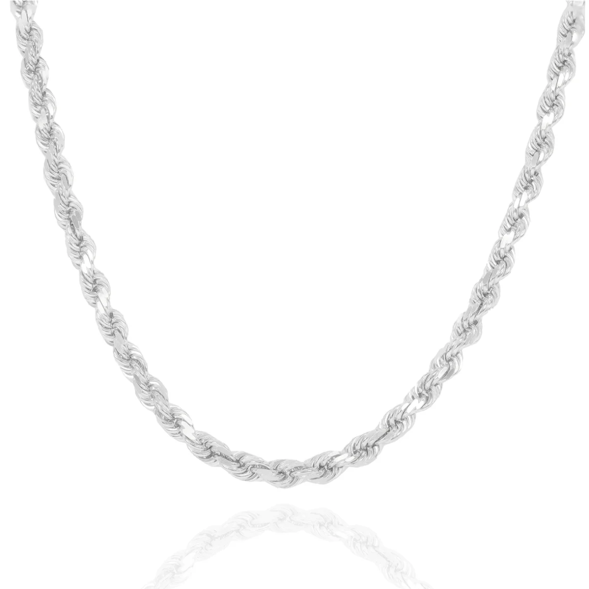 10k Solid Rose Gold Rope Chain