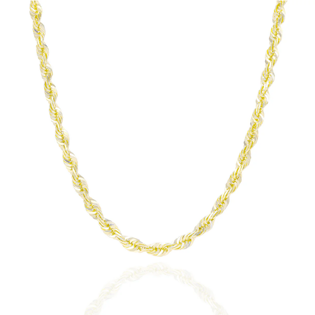 10k Solid Rose Gold Rope Chain