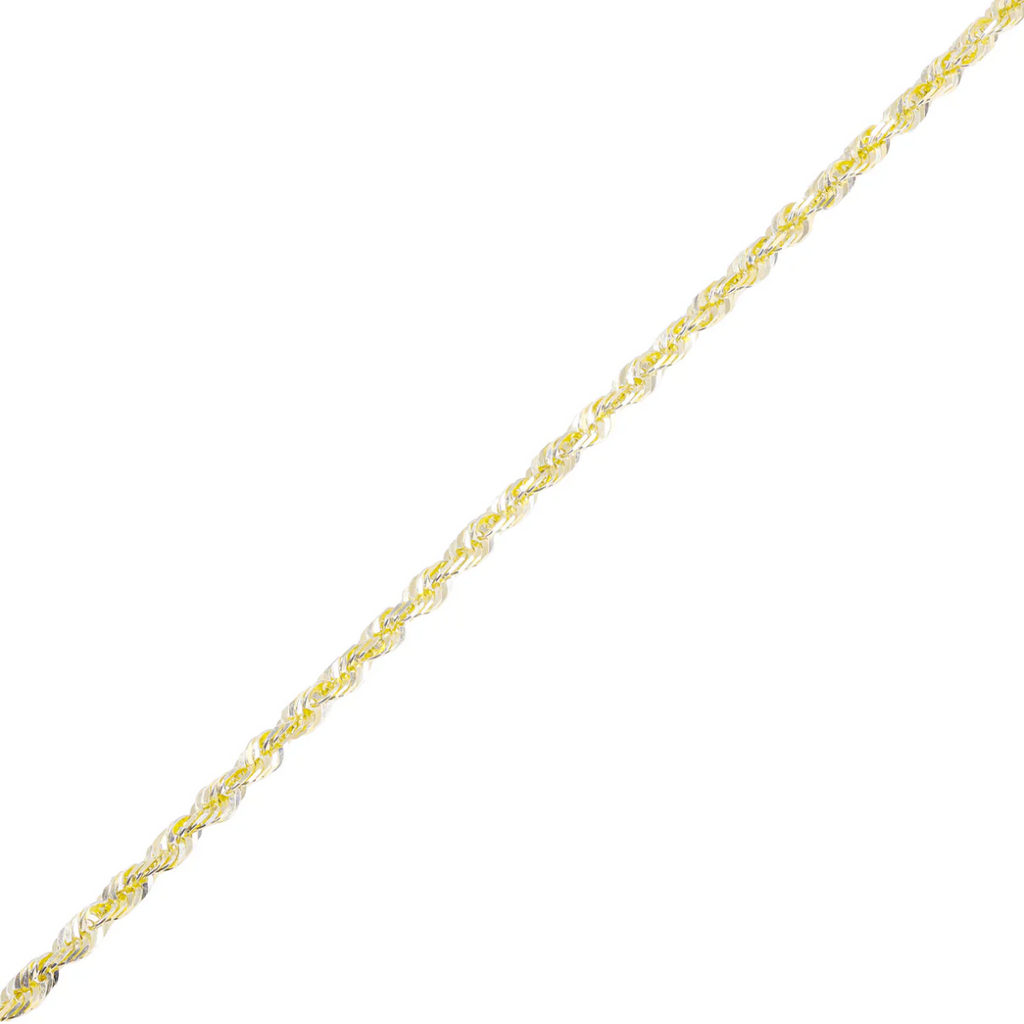 10k Solid Rose Gold Rope Chain