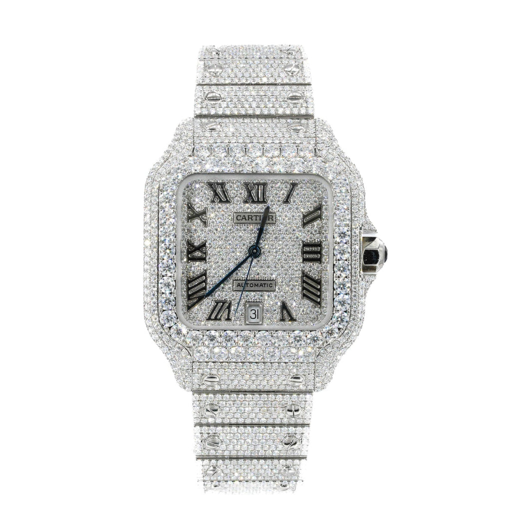 CS 41mm Moissanite Diamond Watch 20ct