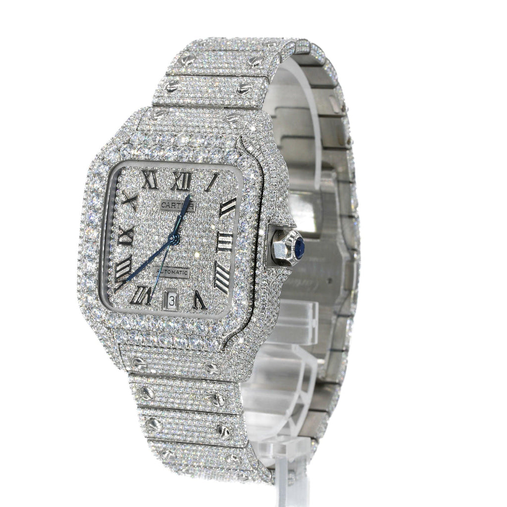 CS 41mm Moissanite Diamond Watch 20ct