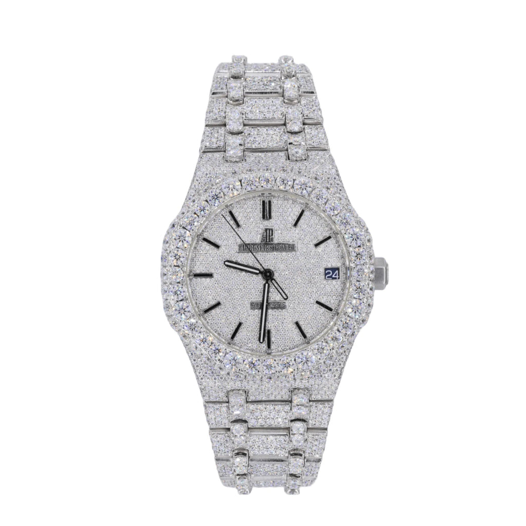 AP Stainless Steel Moissanite Watch 25ct