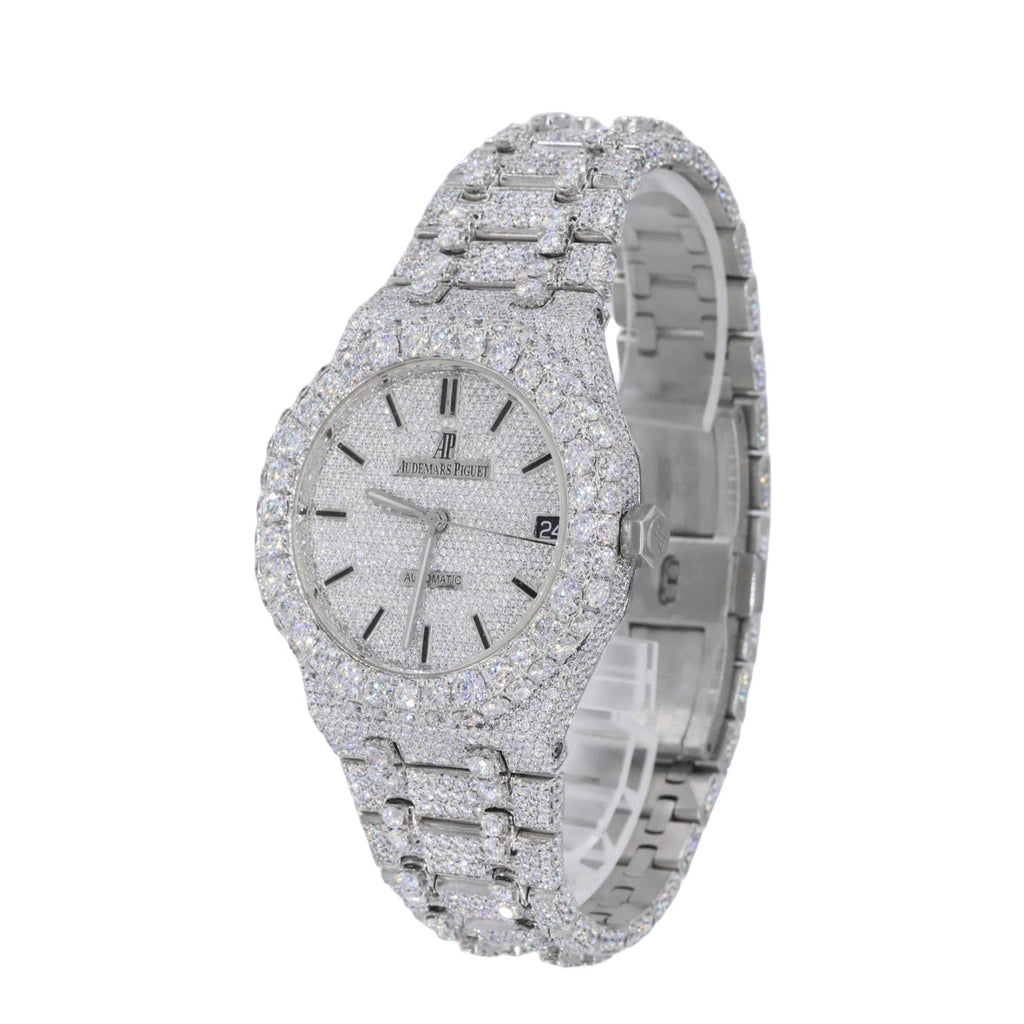 AP Stainless Steel Moissanite Watch 25ct