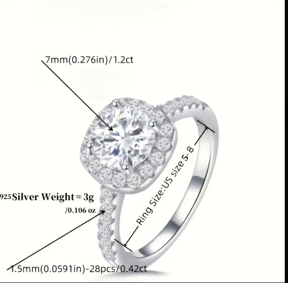 Vvs Moissanite Ring