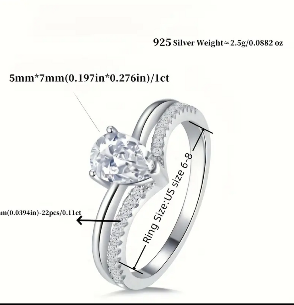 Vvs Moissanite Oval Ring