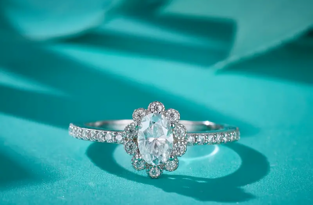 Vvs Moissanite Sunflower Ring