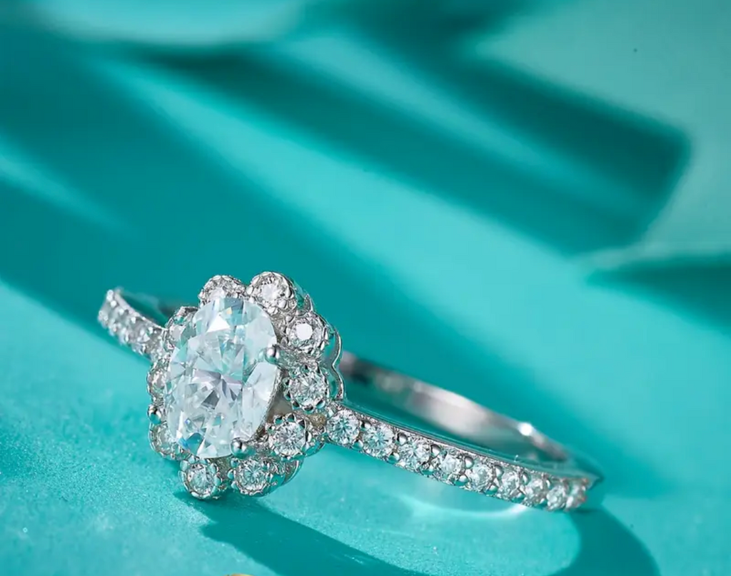 Vvs Moissanite Sunflower Ring