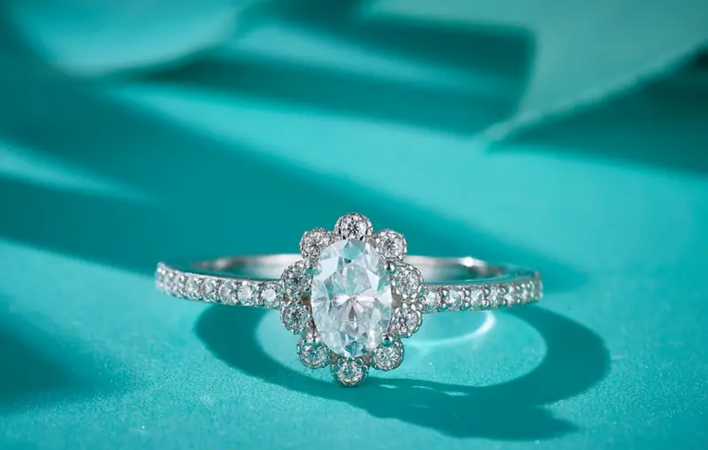 Vvs Moissanite Sunflower Ring