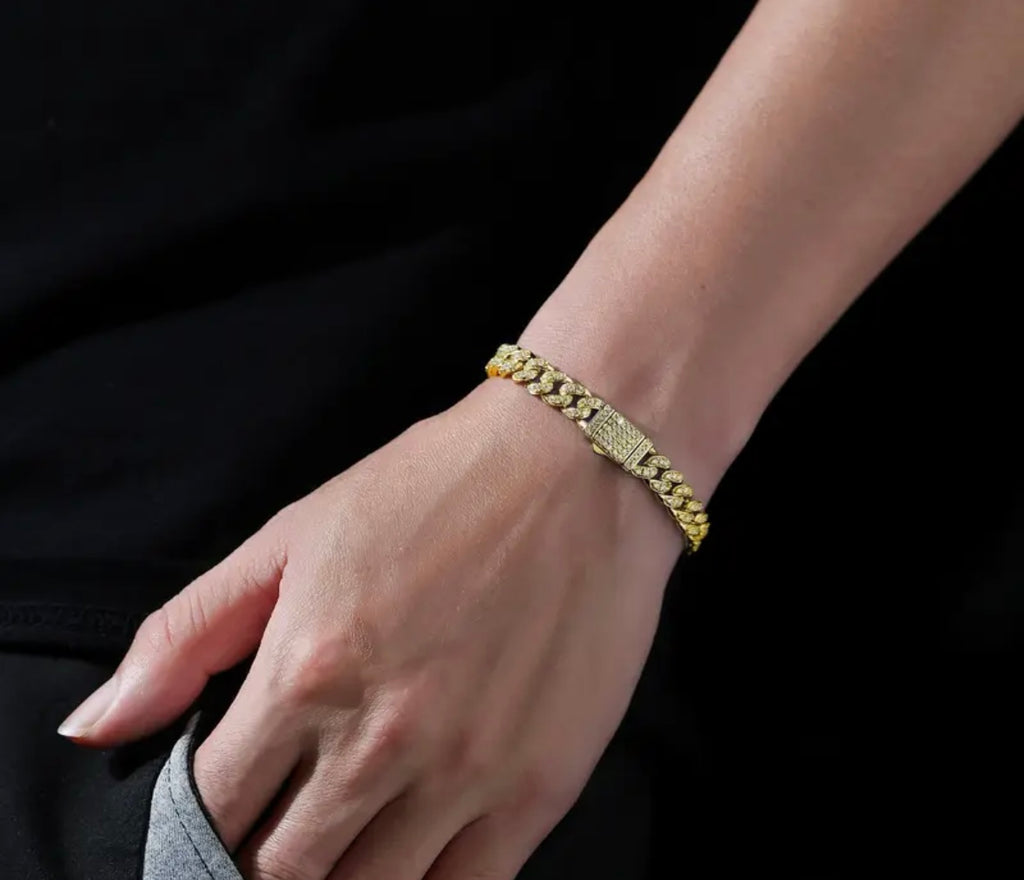 6mm Moissanite Cuban Bracelet