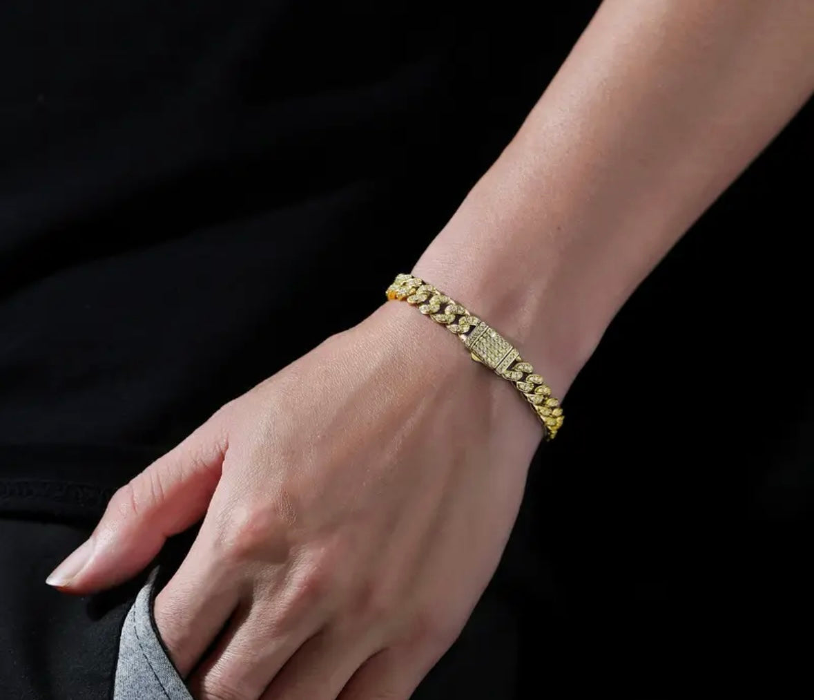 6mm Moissanite Cuban Bracelet