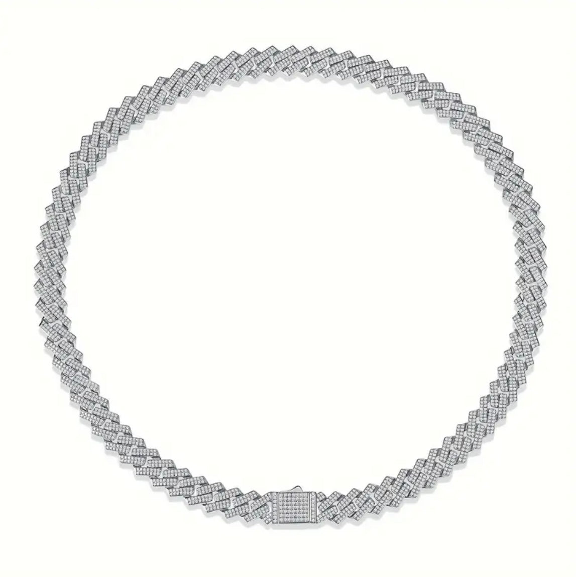 Vvs 10mm Moissanite Cuban Chain