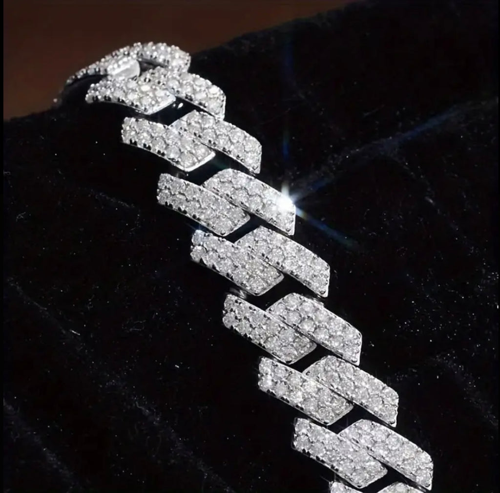 Vvs 10mm Moissanite Cuban Chain