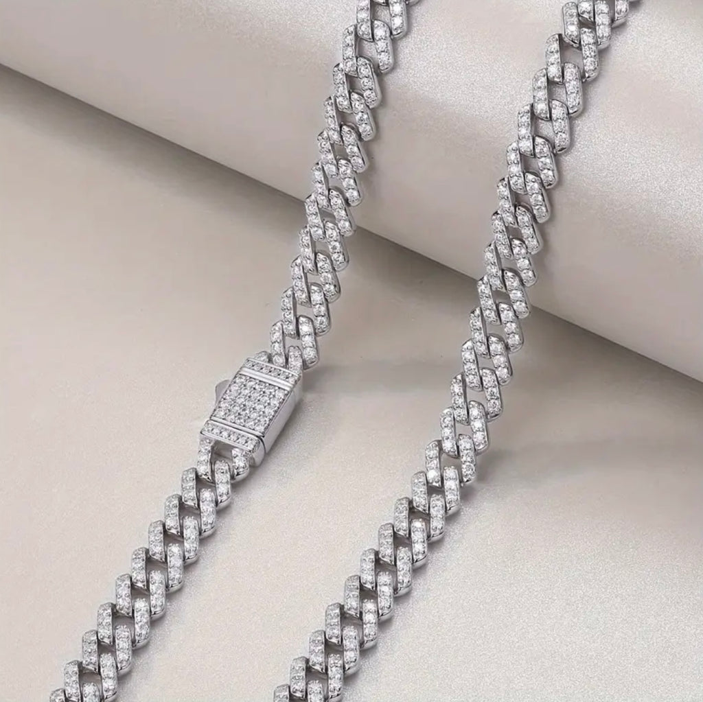 Vvs 6mm Moissanite Cuban Chain