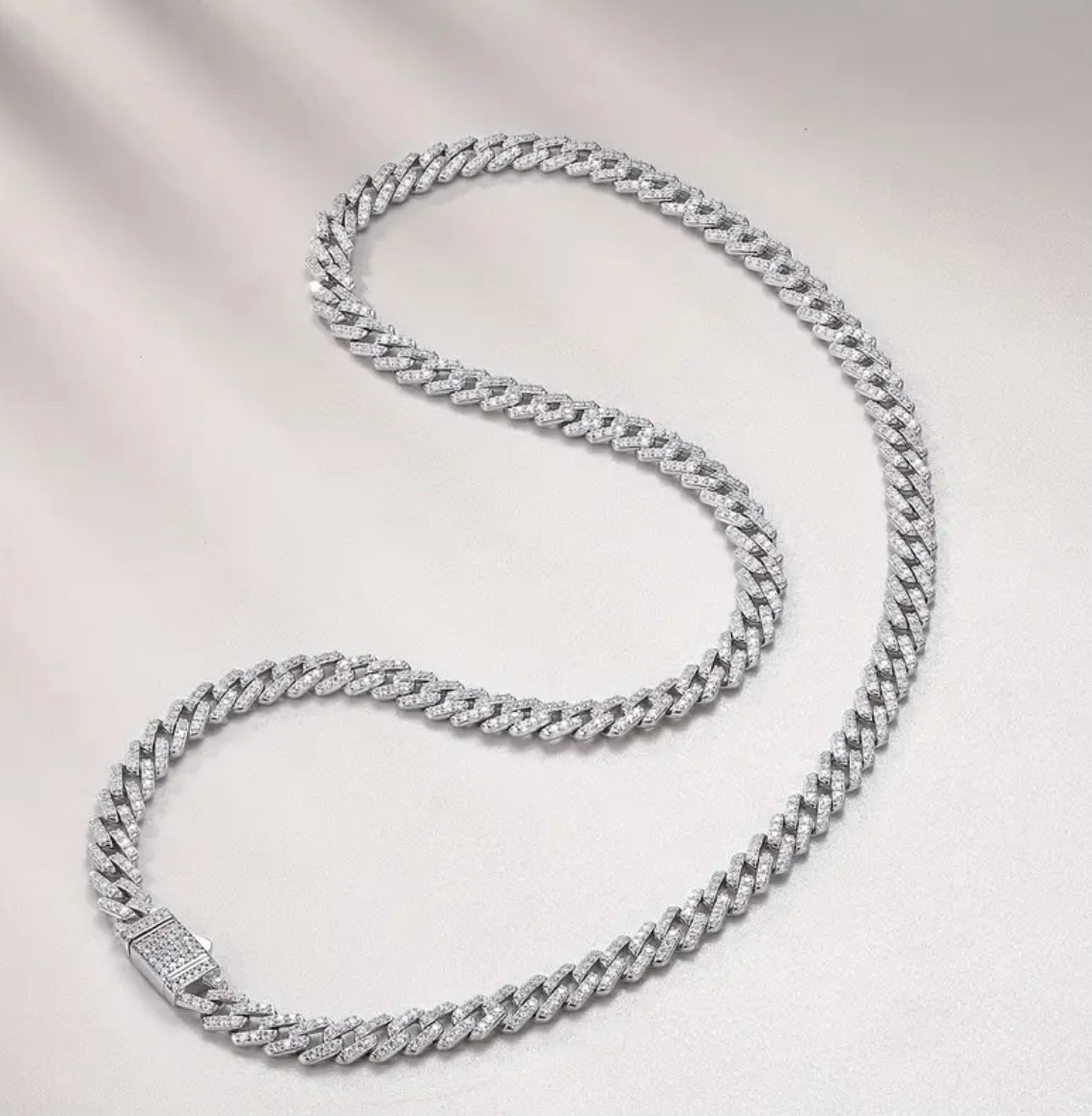 Vvs 6mm Moissanite Cuban Chain