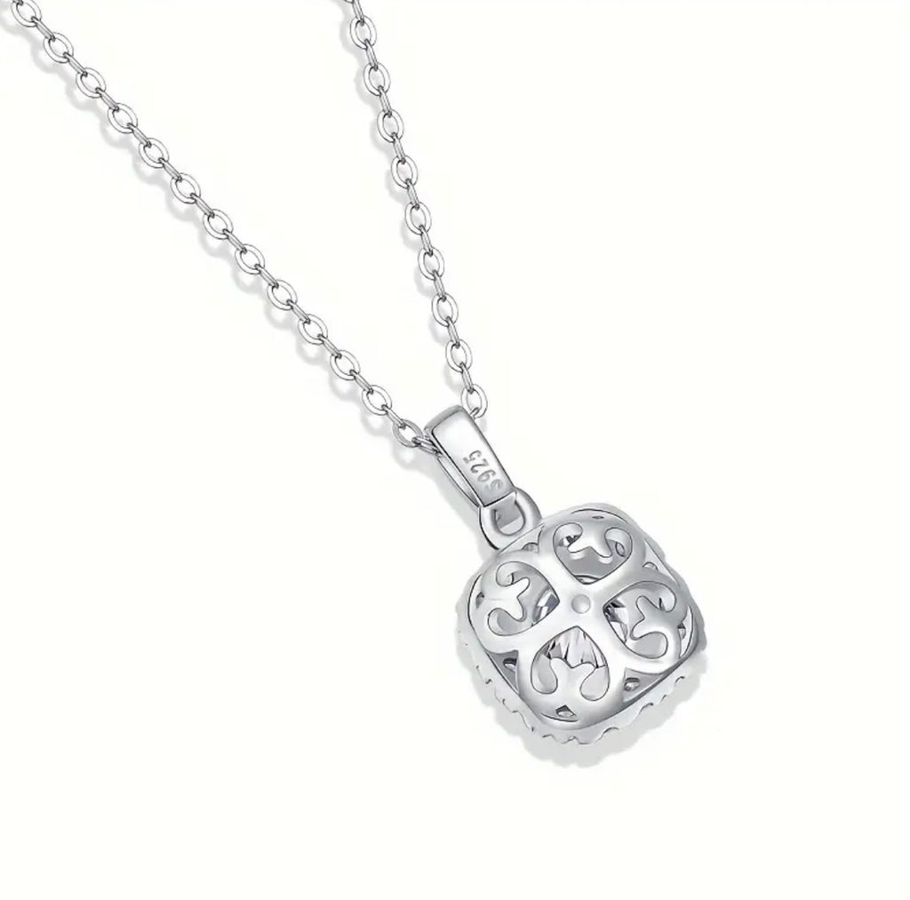 Vvs Square Moissanite Necklace