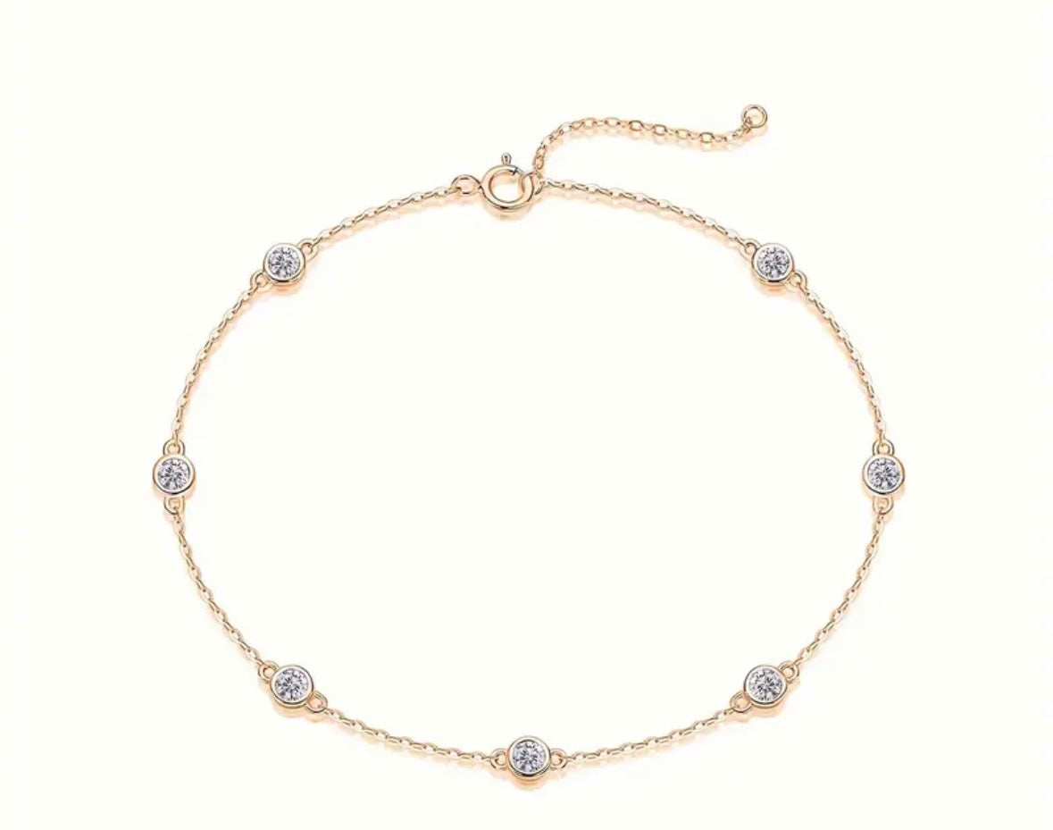 Vvs 1mm Moissanite Bracelet