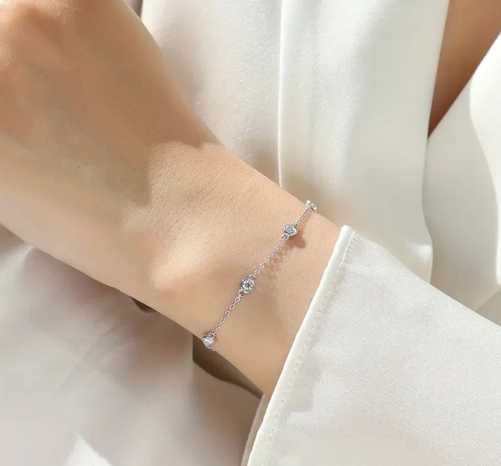 Vvs 1mm Moissanite Bracelet
