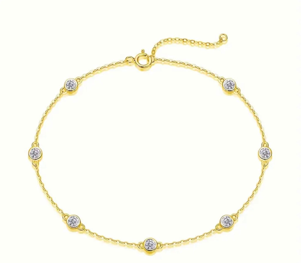 Vvs 1mm Moissanite Bracelet