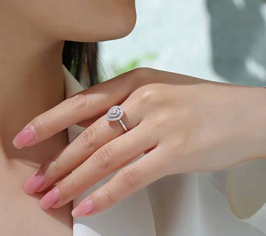 Vvs Moissanite Pearl Ring