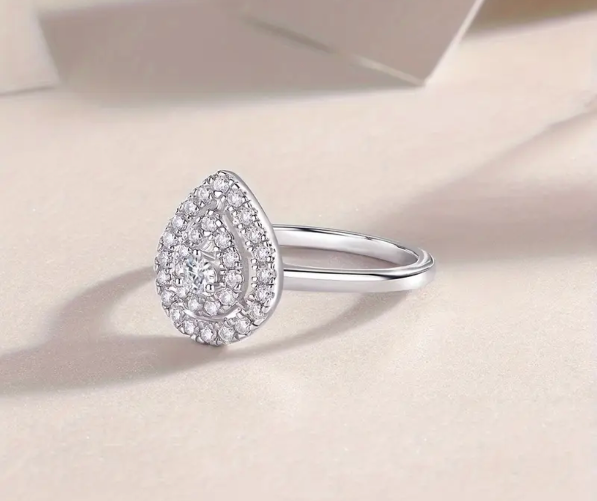 Vvs Moissanite Pearl Ring