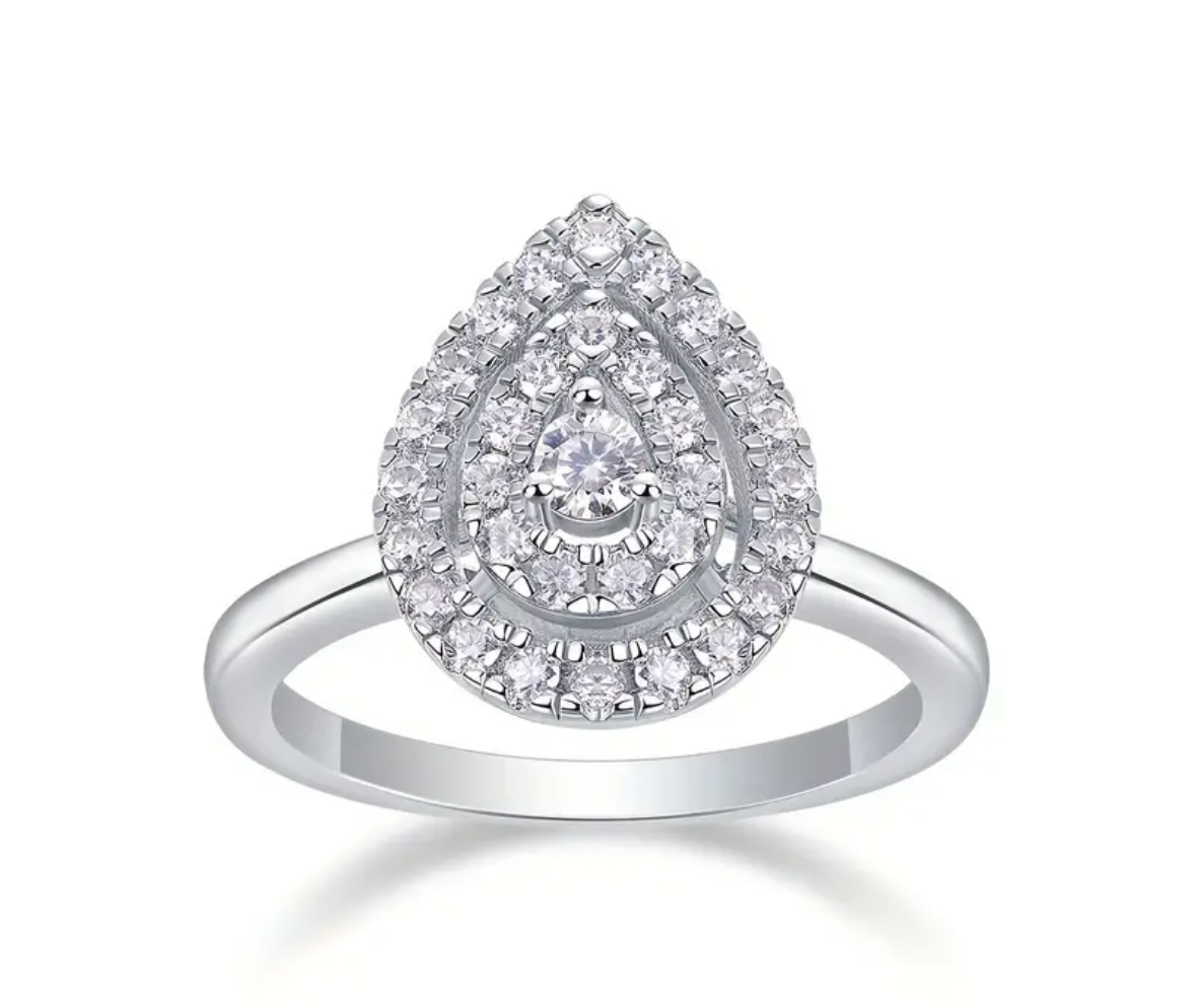 Vvs Moissanite Pearl Ring