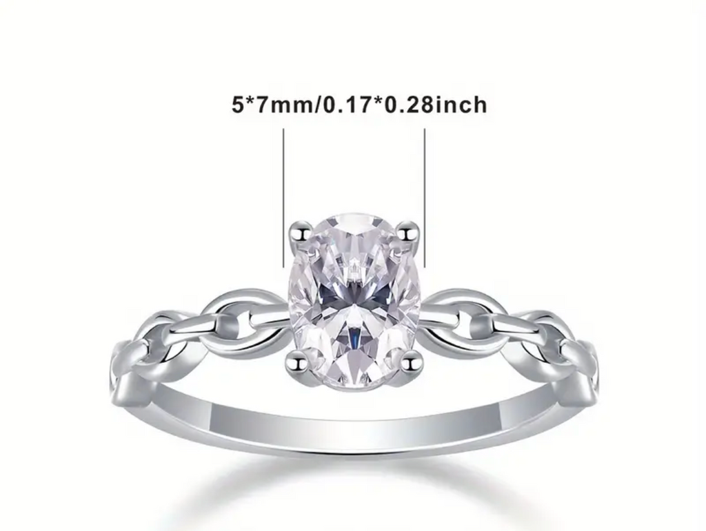 Vvs 5’ 7mm Oval Ring
