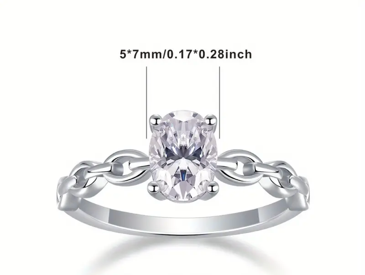 Vvs 5’ 7mm Oval Ring