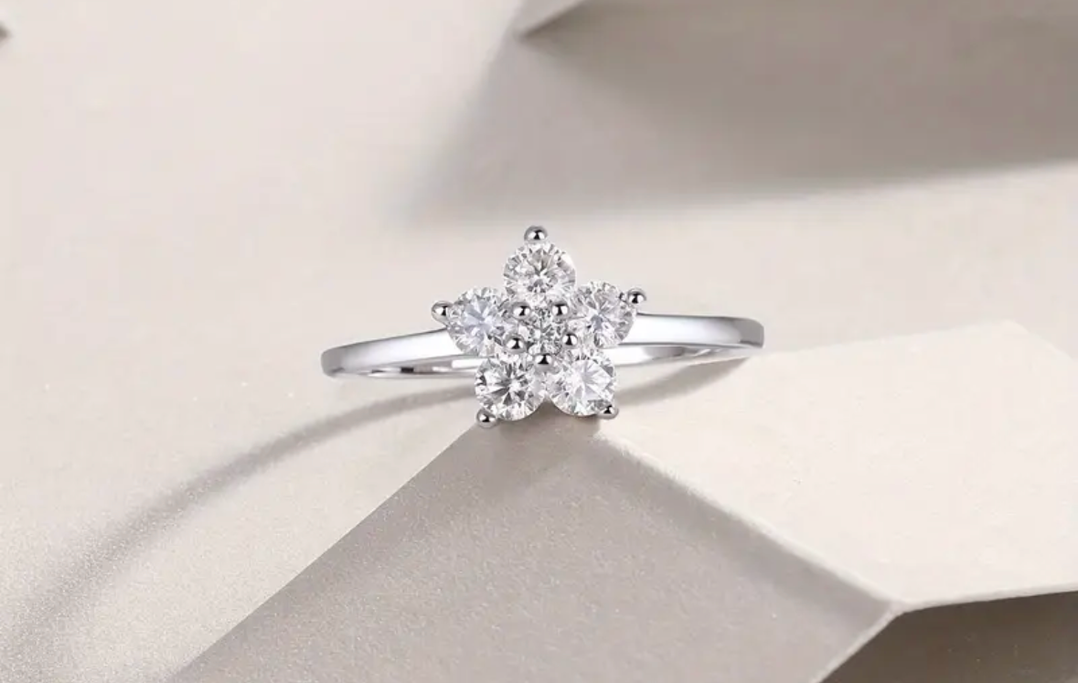 Vvs Moissanite Star Ring