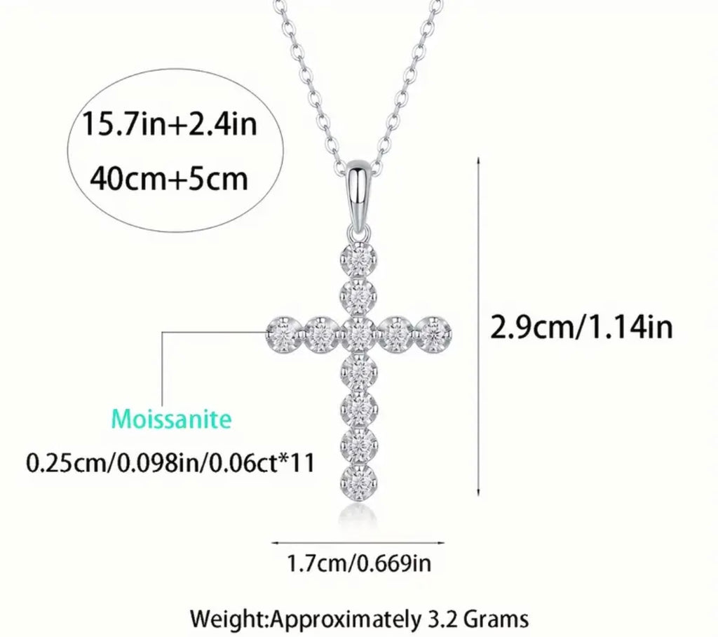 Vvs 2mm Moissanite Cross