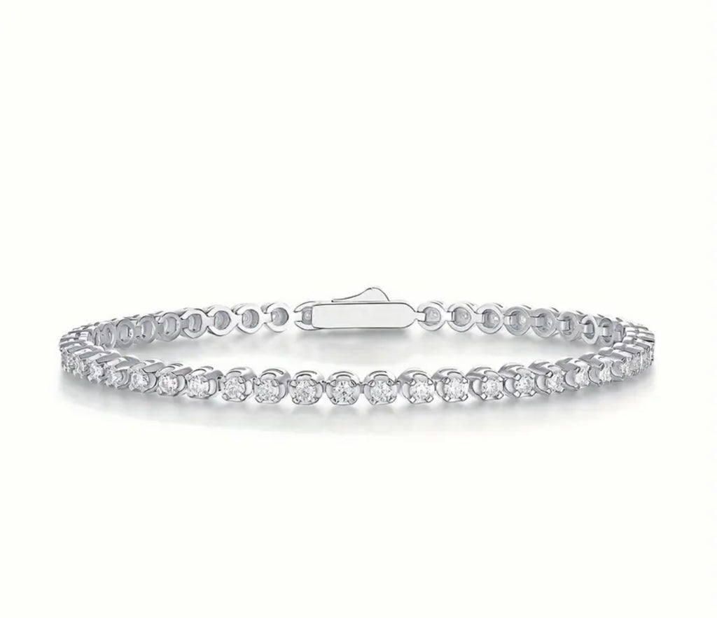 Vvs 2.5mm Moissanite Tennis Bracelet