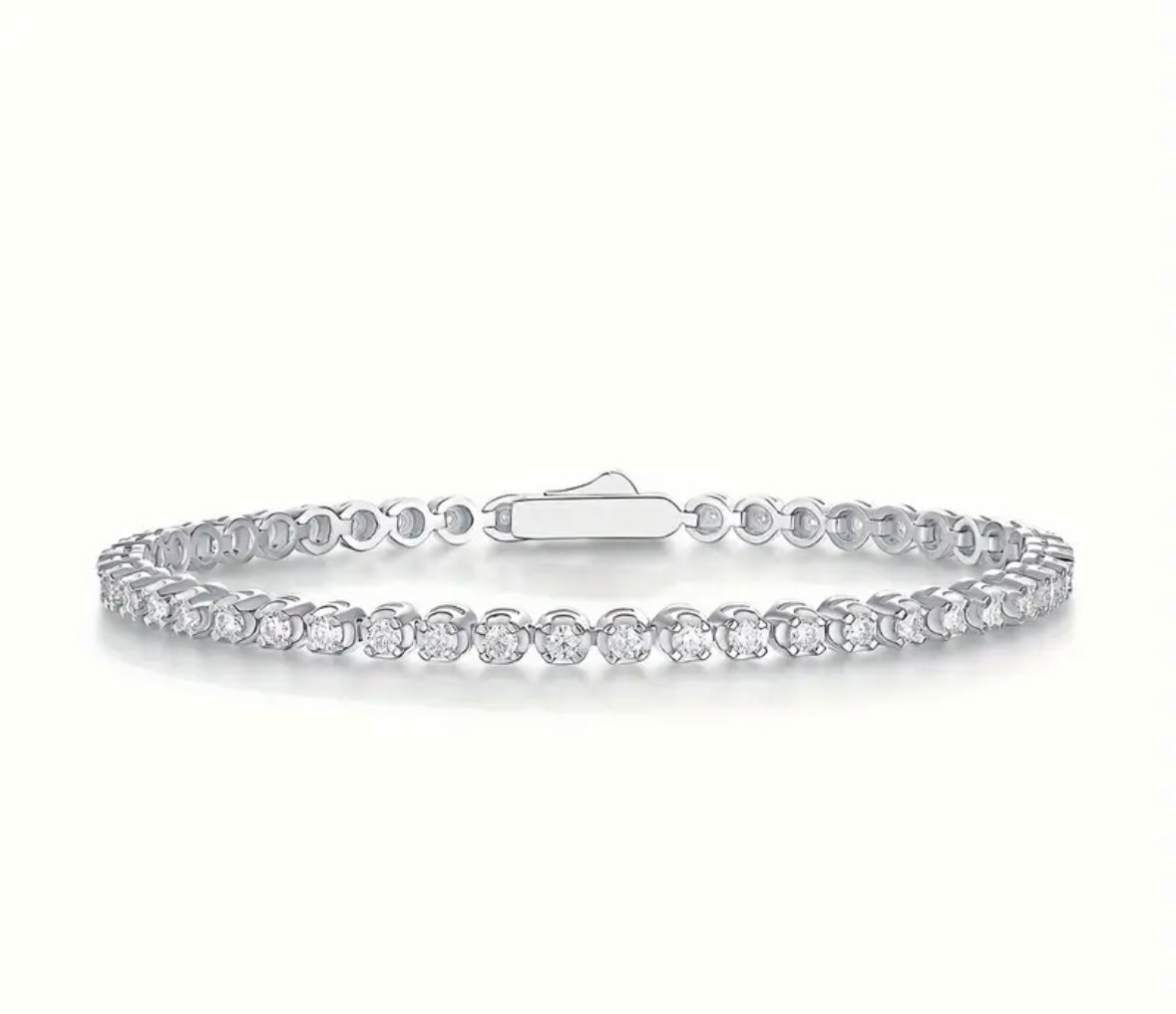 Vvs 2.5mm Moissanite Tennis Bracelet
