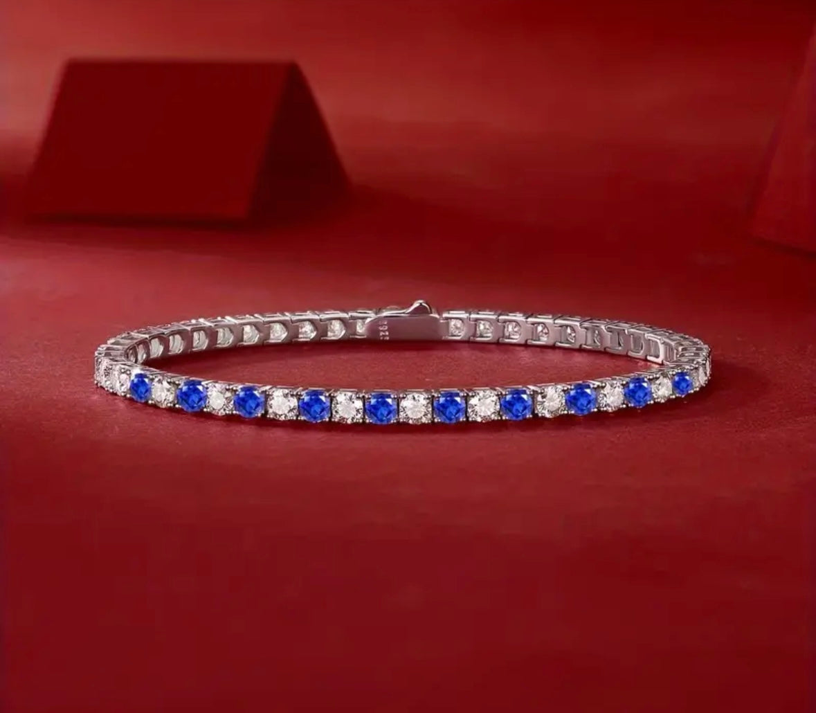 Vvs Moissanite Blue Bracelet