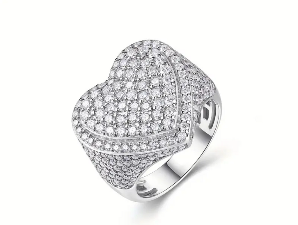 Vvs Moissanite Heart Ring