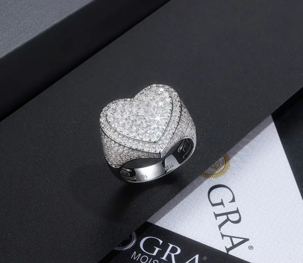 Vvs Moissanite Heart Ring