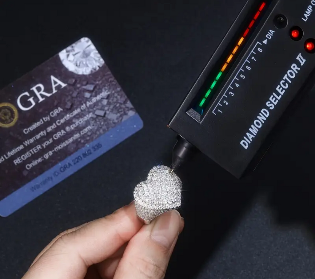 Vvs Moissanite Heart Ring